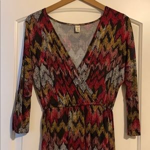 GUC knit chevron print dress